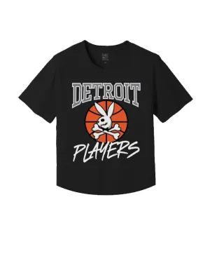 Ink Detroit Players Kinda Cropped T-Shirt - Black Regular fit normality Outdoor Smart
