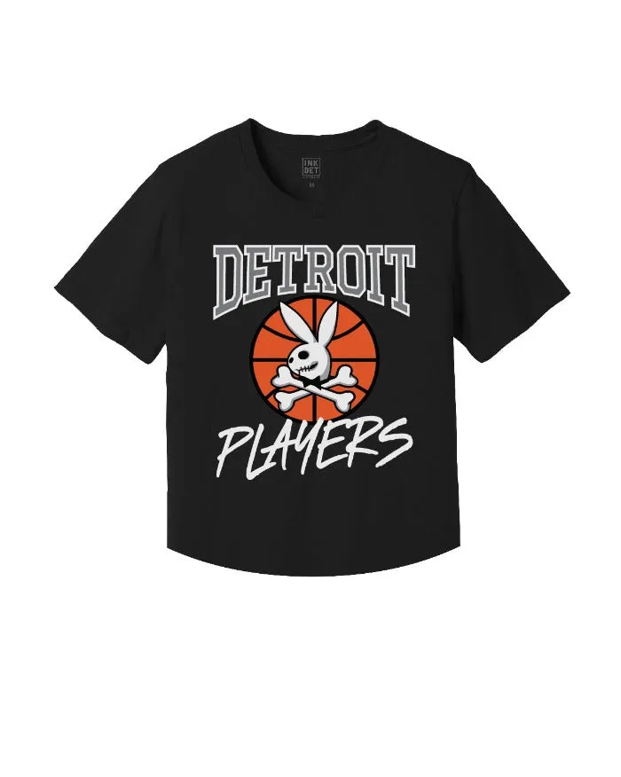 Smart Wear Fuzz Free Surface Ink Detroit Players Kinda Cropped T-Shirt - Black