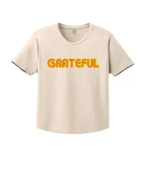 INK "Grateful" Kinda Cropped T-Shirt - Natural Flexible Waist