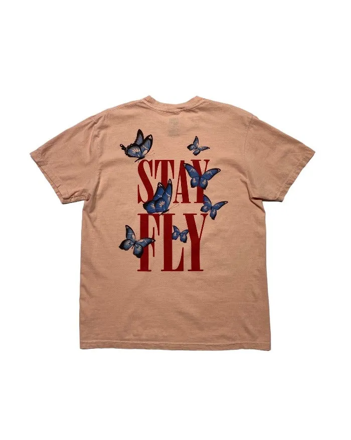INK - STAY FLY - T-Shirt - PEACHY Chilly Day Wear Tear Resistant Knit