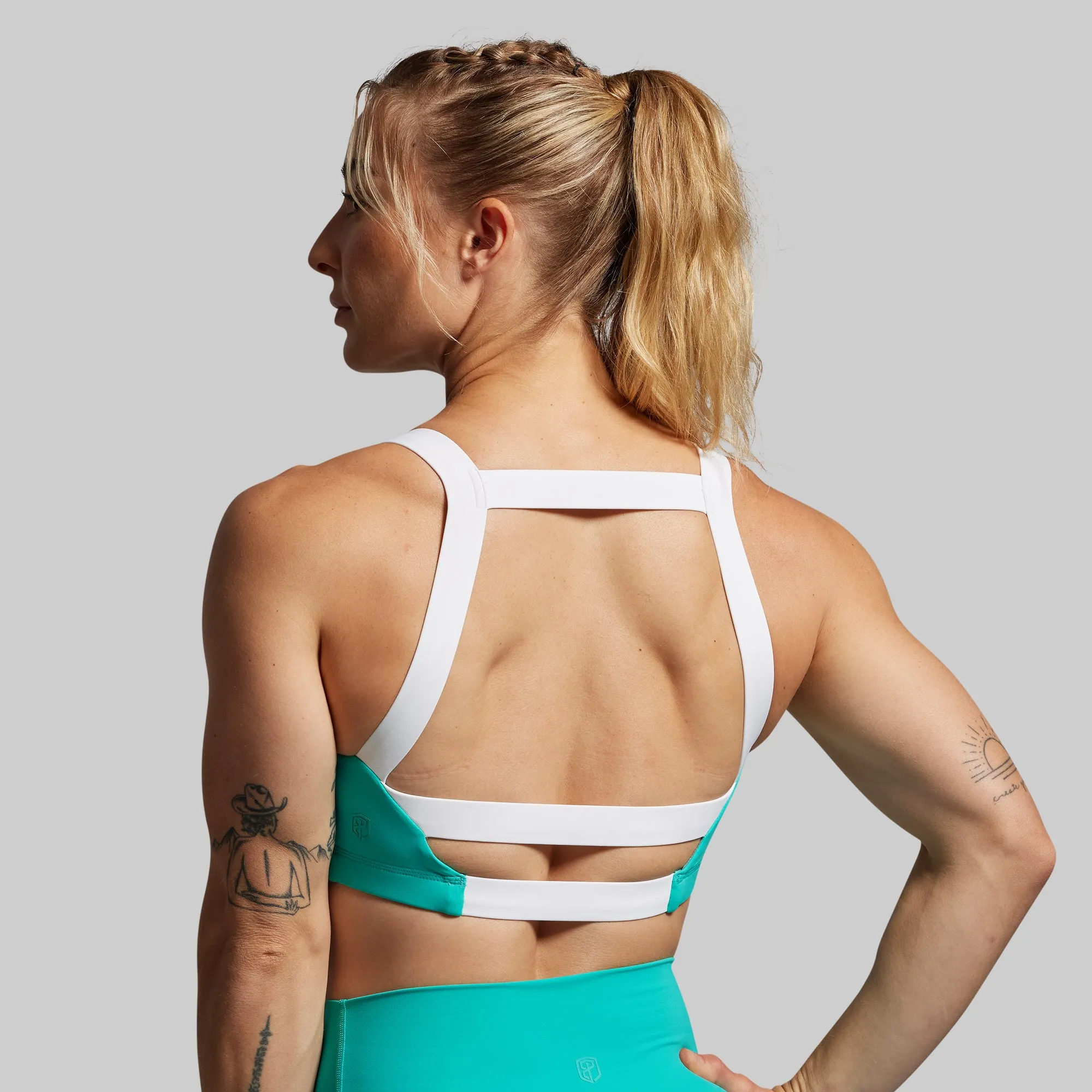 Active Dance studio students Moxie Sports Bra (Pool)