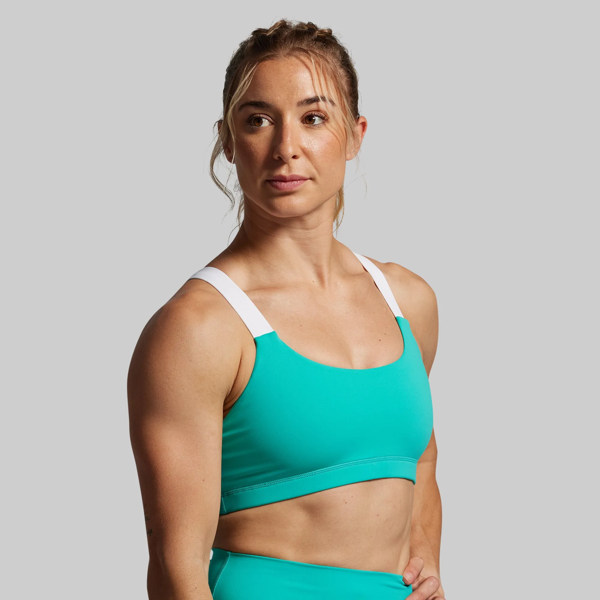 Moxie Sports Bra (Pool) Soft Modal Compression Fit