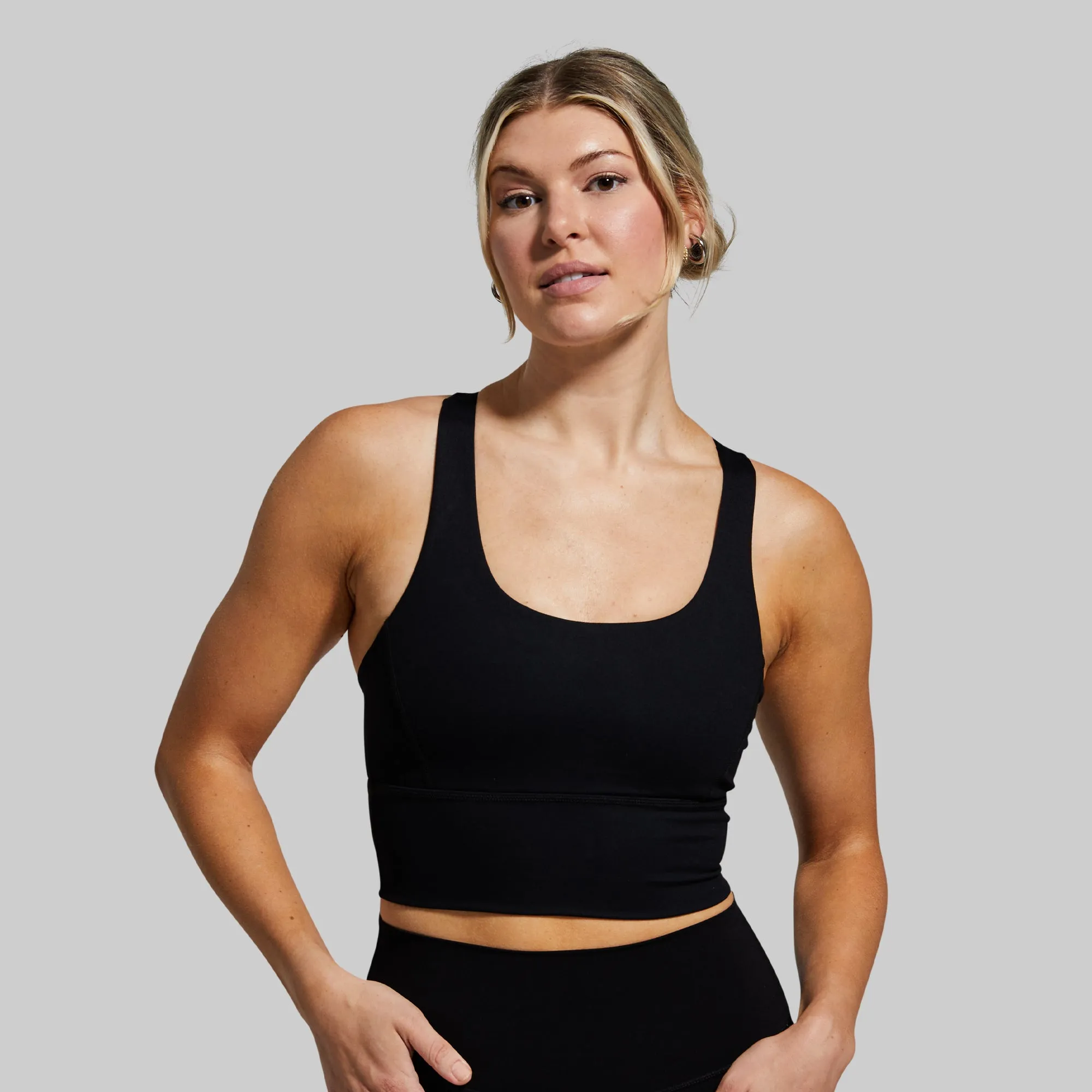 Intensity Sports Bra (Black) Comfort Fit Thermoregulating Fibers