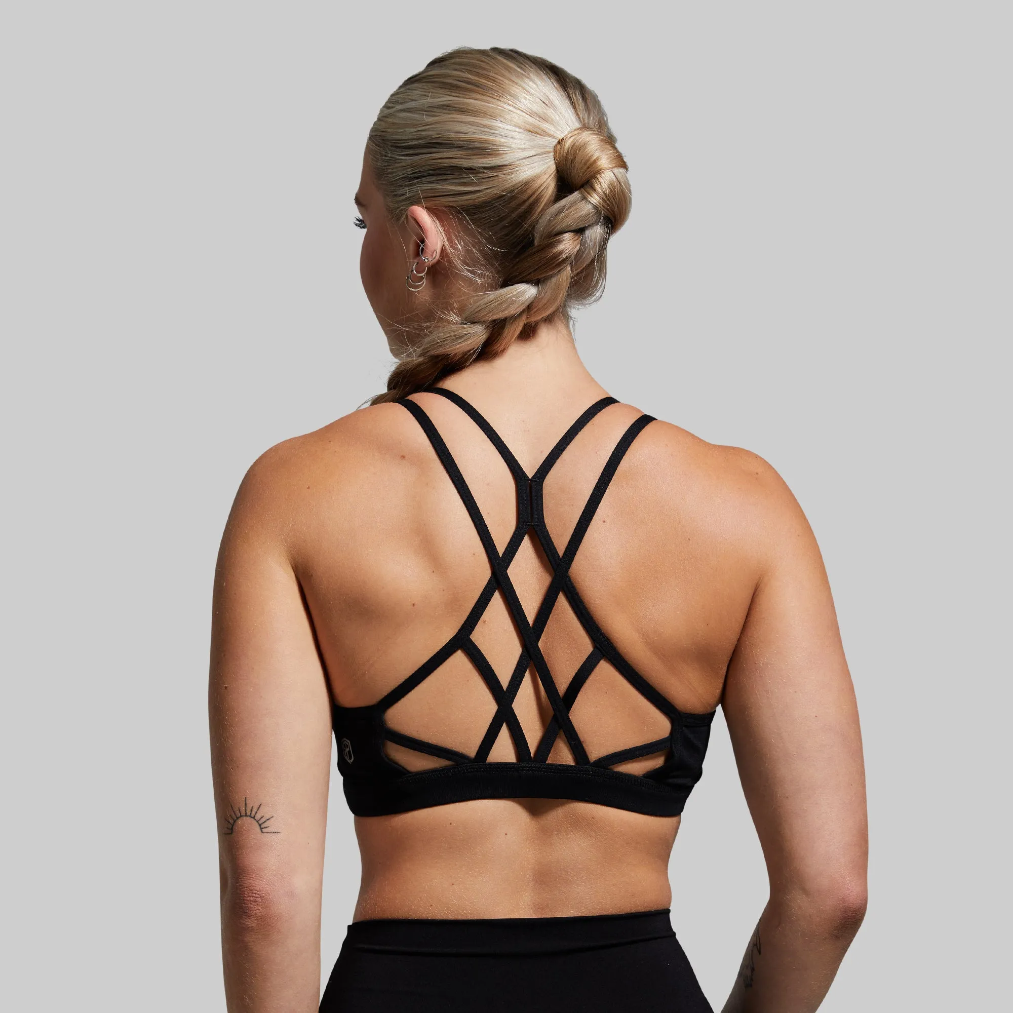 Warrior Sports Bra (Black) Water-resistant seams