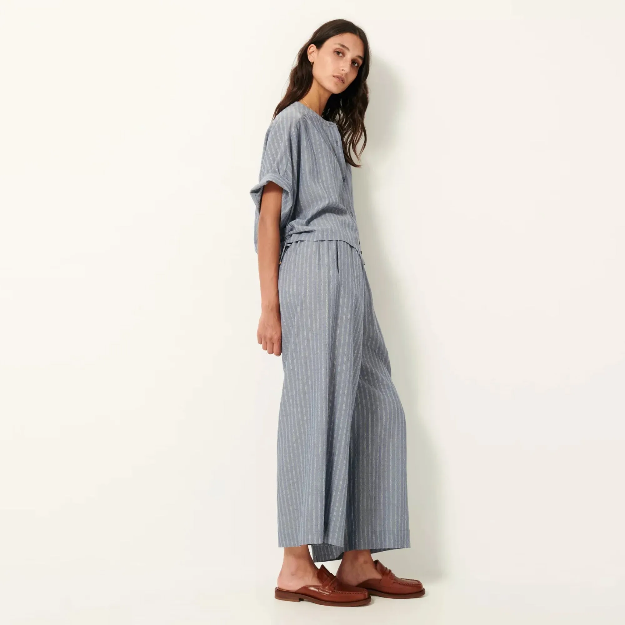 Day Comfort Isla Minima Wide Elastic Pant (Chambray Blue)
