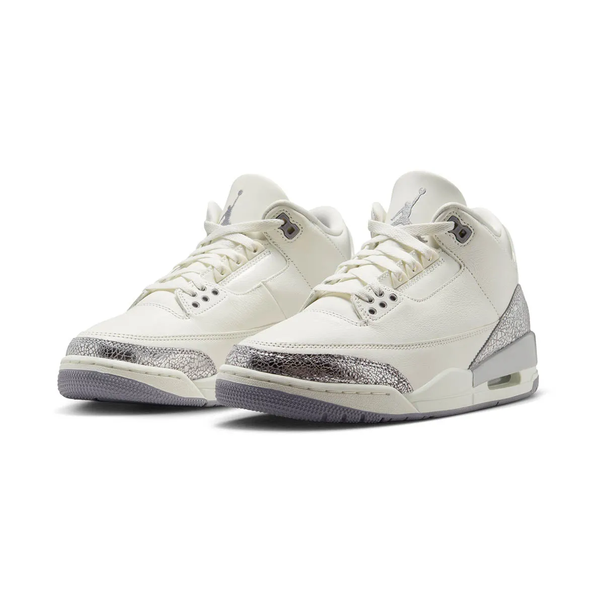 Jordan 3 Retro 'Sail Cement Grey' Women's Shoes Neutral Glow Comfort Lining