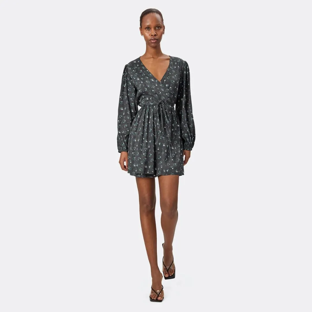 Timeless Touch Holiday-Party Juliane Dress (Washed Black)