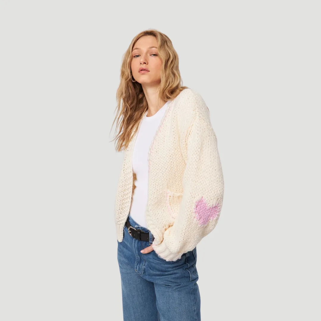 Kendrick Cardigan (Blushing Vanilla) Wrinkle resistant fabric