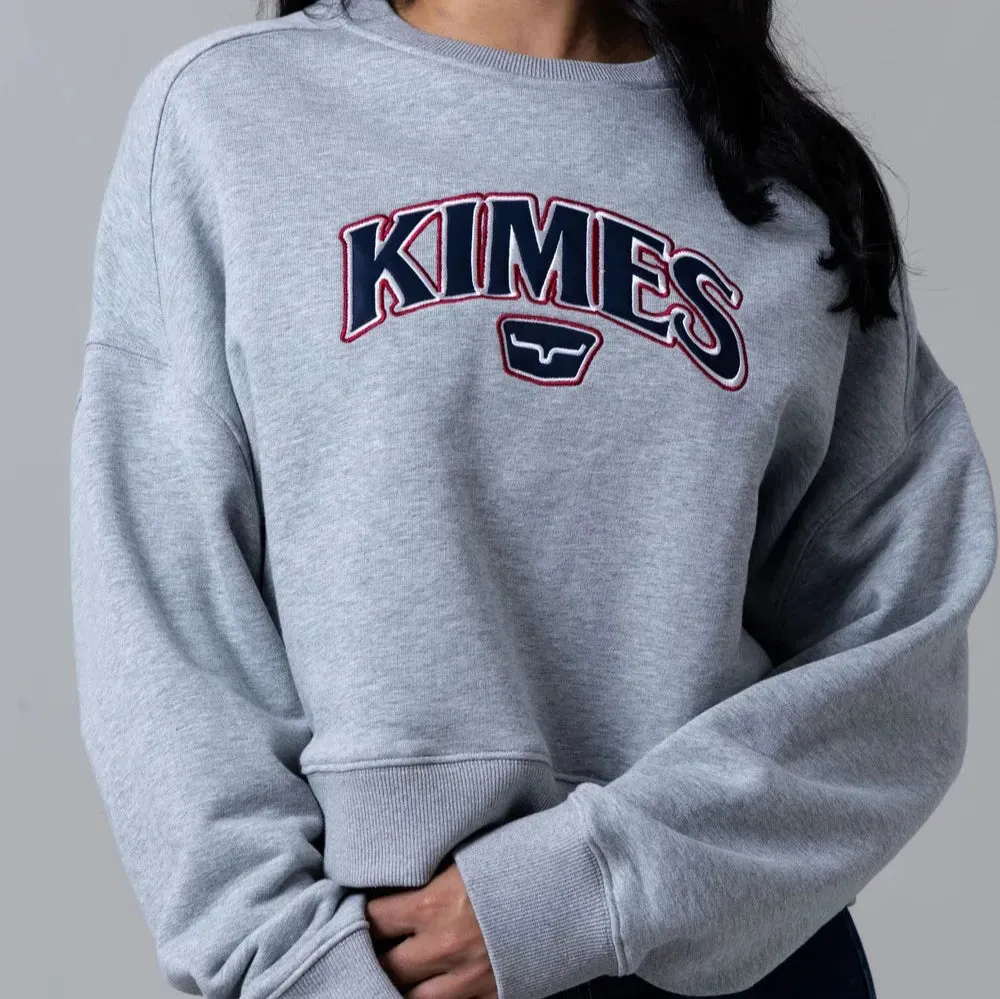 Kimes Ranch Women's Colfax Crew Sweatshirt in Grey Heather Cozy Style