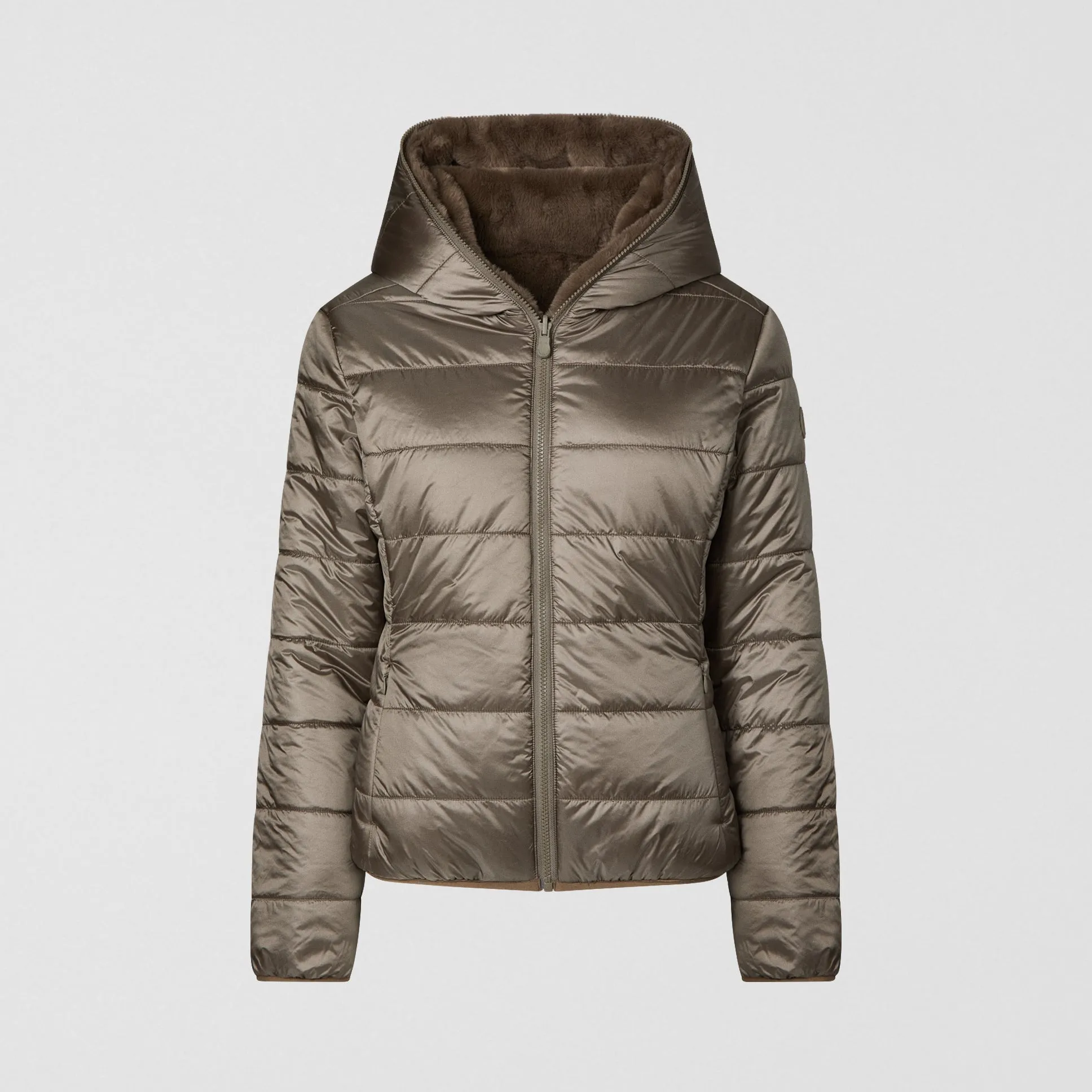 Daily Essential Laila Reversible Jacket (Mud Grey)