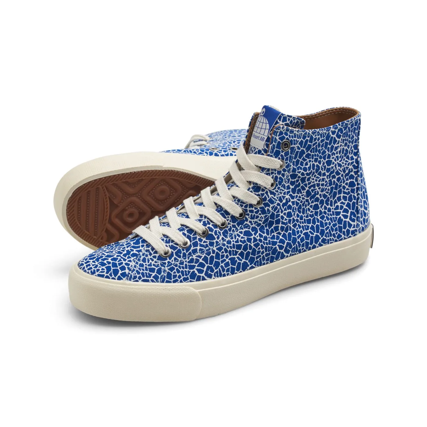 Last Resort AB VM003 Canvas Hi Cracked Blue-Whi/White Premium Texture Fan Favorite
