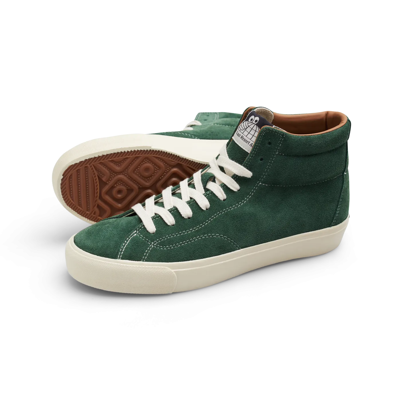 Last Resort AB VM003 Hi Suede Elm Green/White Elastic Wear