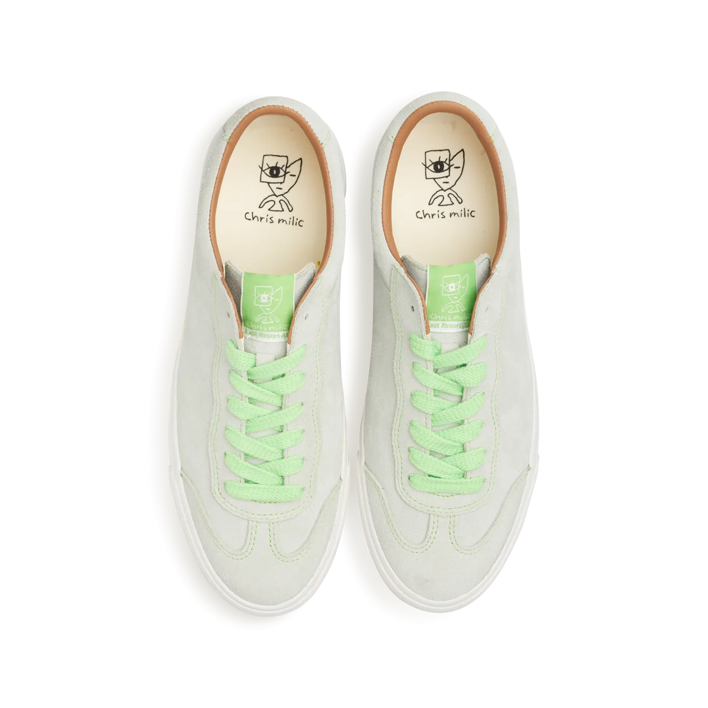 Last Resort AB VM004 Milic Suede Green Tint/White Deep Tread