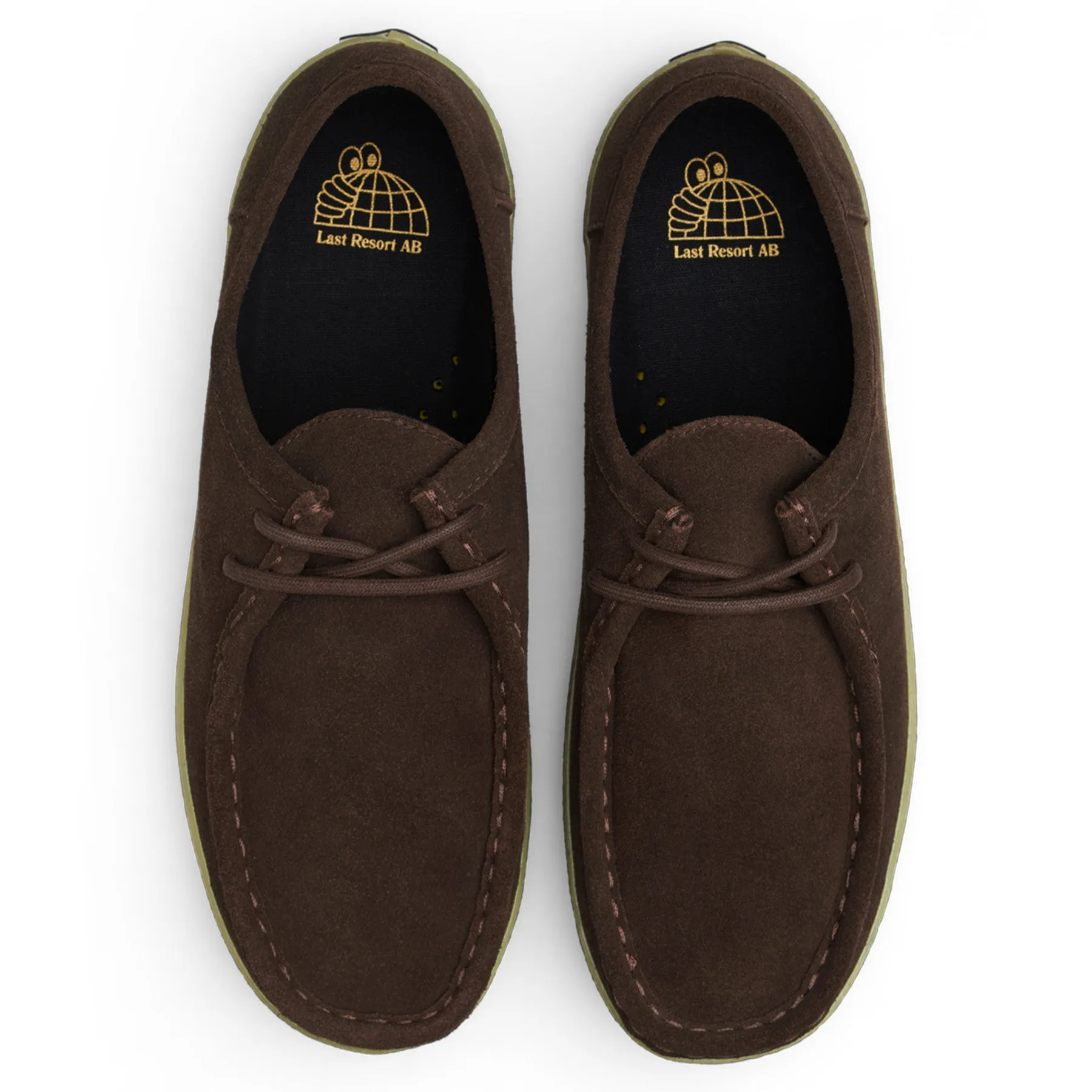 Last Resort AB VM006 Moc Suede Coffee Bean/Gum Comfortable Cushion Quick Fit Support
