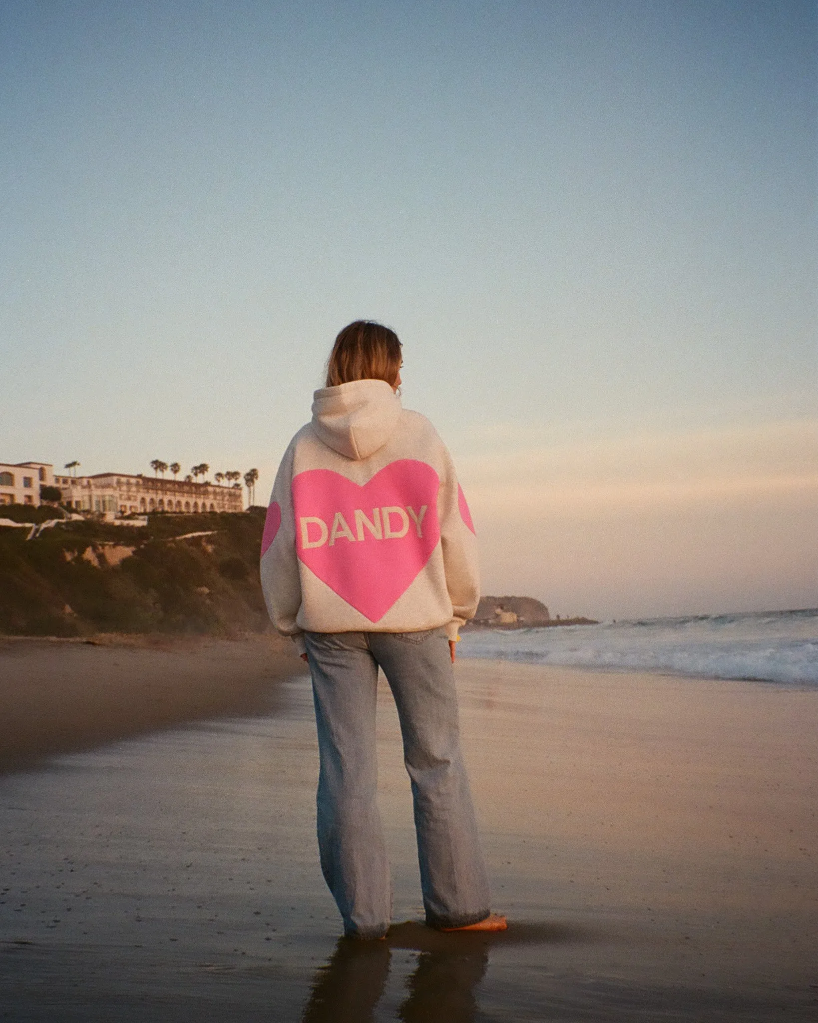 product solo confidence Earthy Tones "Big Heart" Oversized Lux Hoodie in Heather Gray