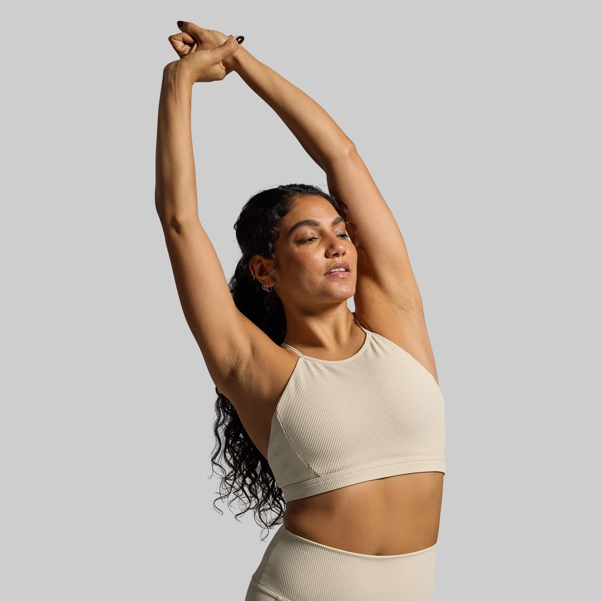 Break the Limits Sports Bra (Oatmeal) Black