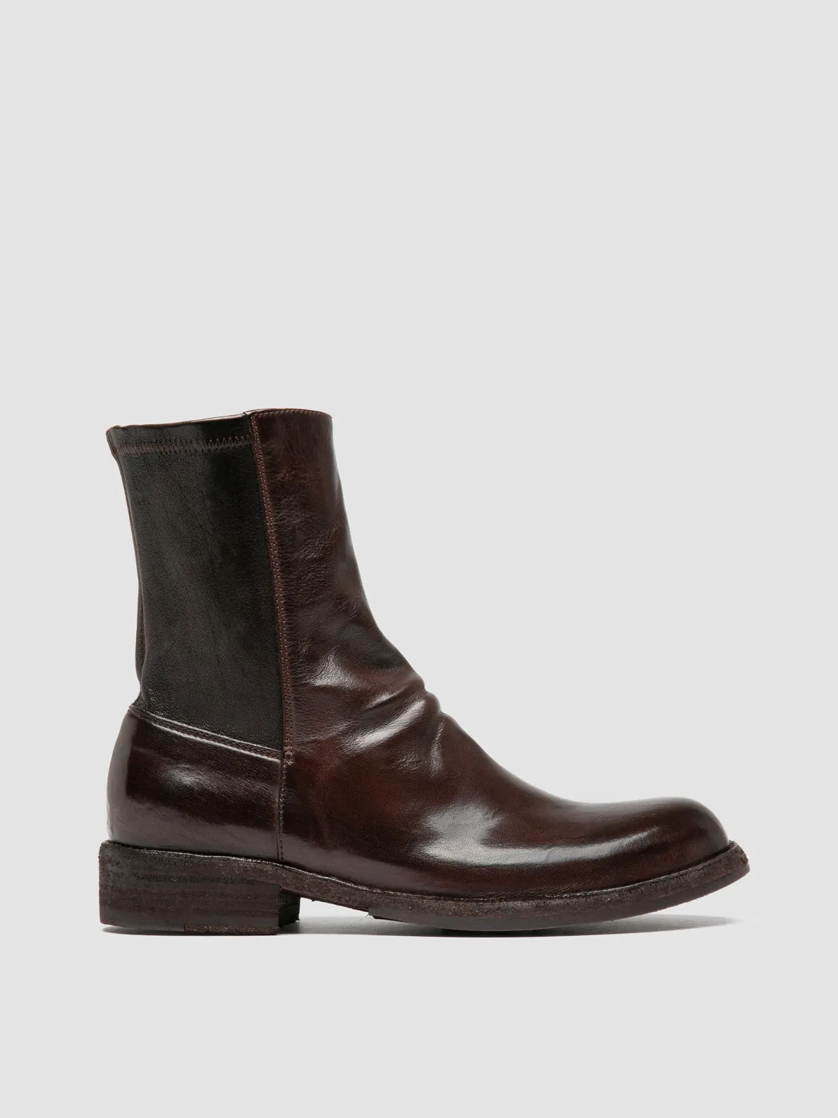 LEGRAND 171 - Brown Leather Zipped Boots Functional