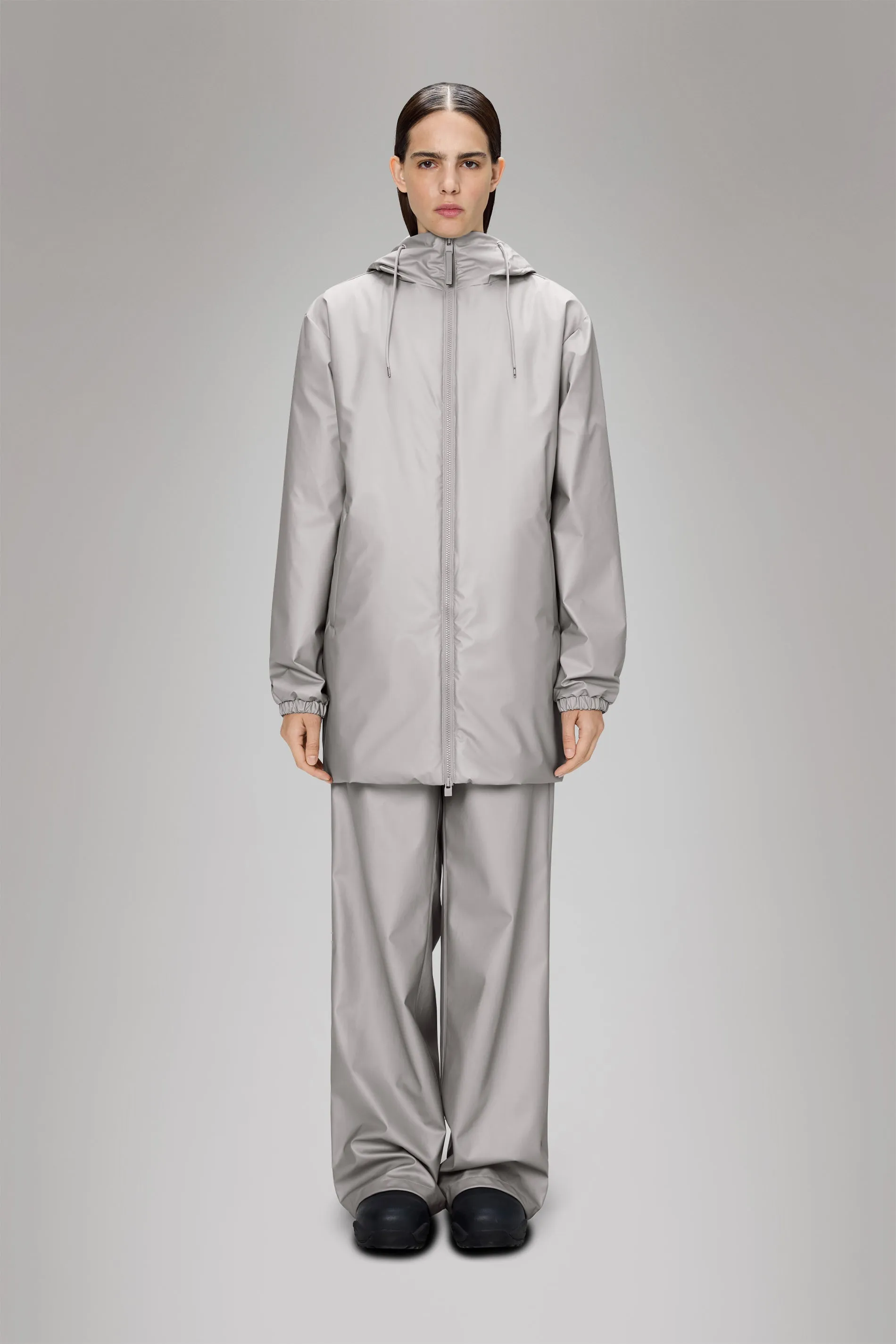 Mild Weather Smooth Zipper Track Lohja Long Insulated Jacket