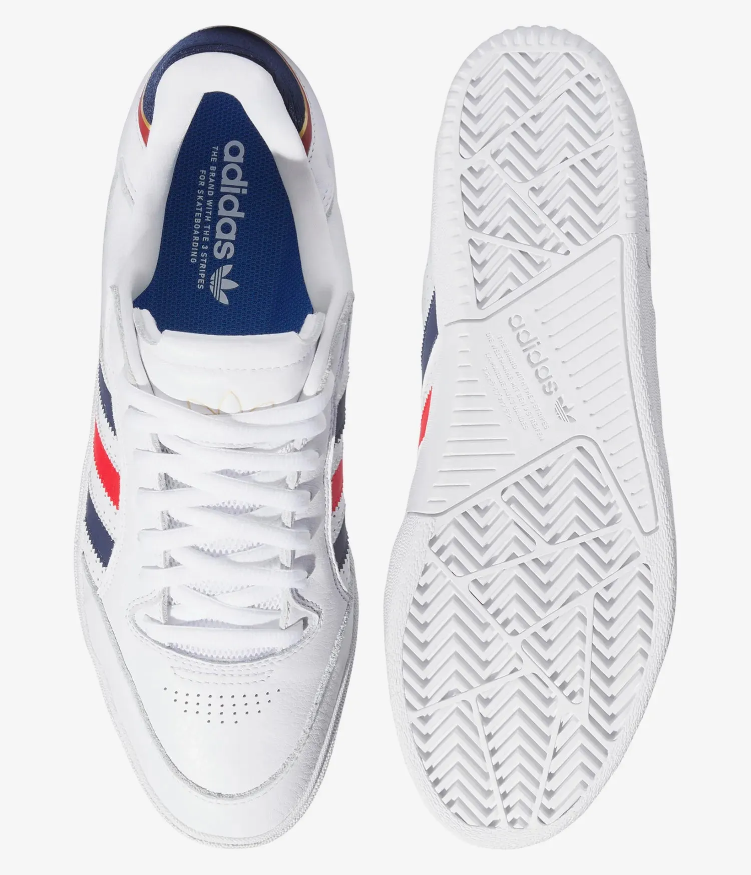 adidas Tyshawn Low White/Scarlet/Navy Comfortable Arch
