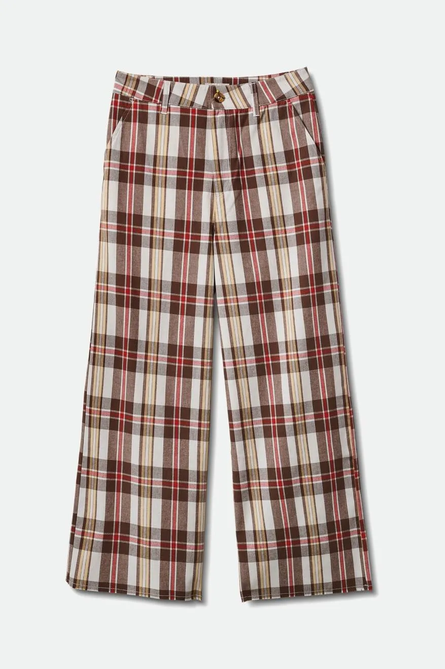 Multi Use Victory Wide Leg Pant - Off White/Dark Earth