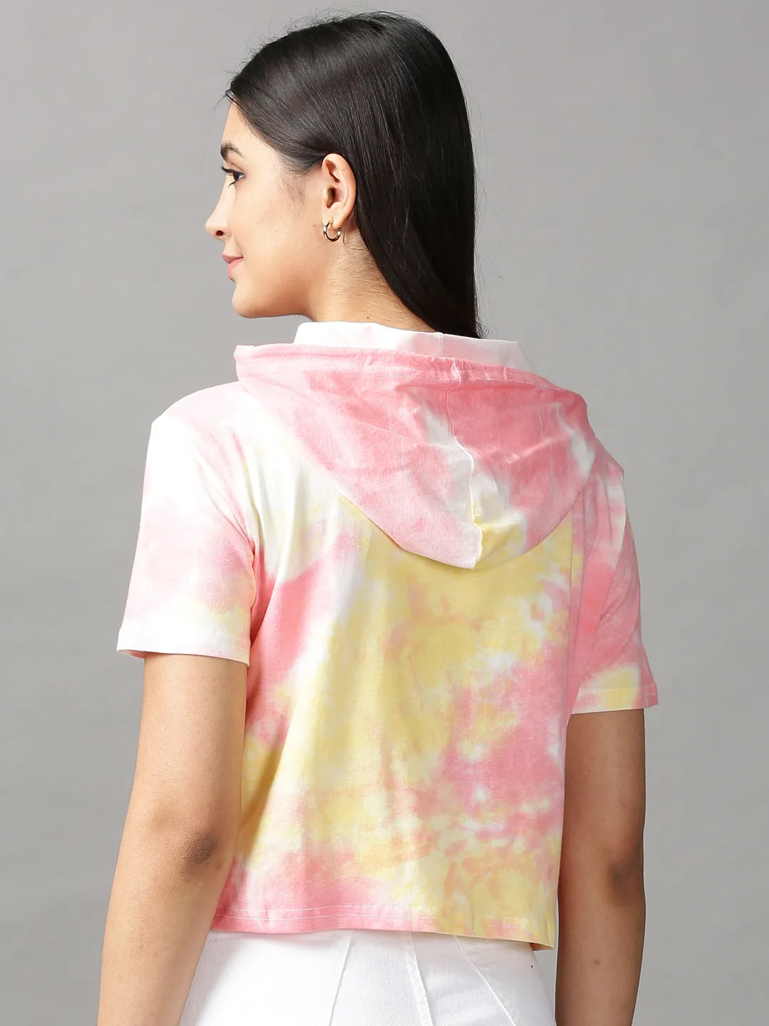 Daily Casual Women's Multi Tie and Dye Crop Top
