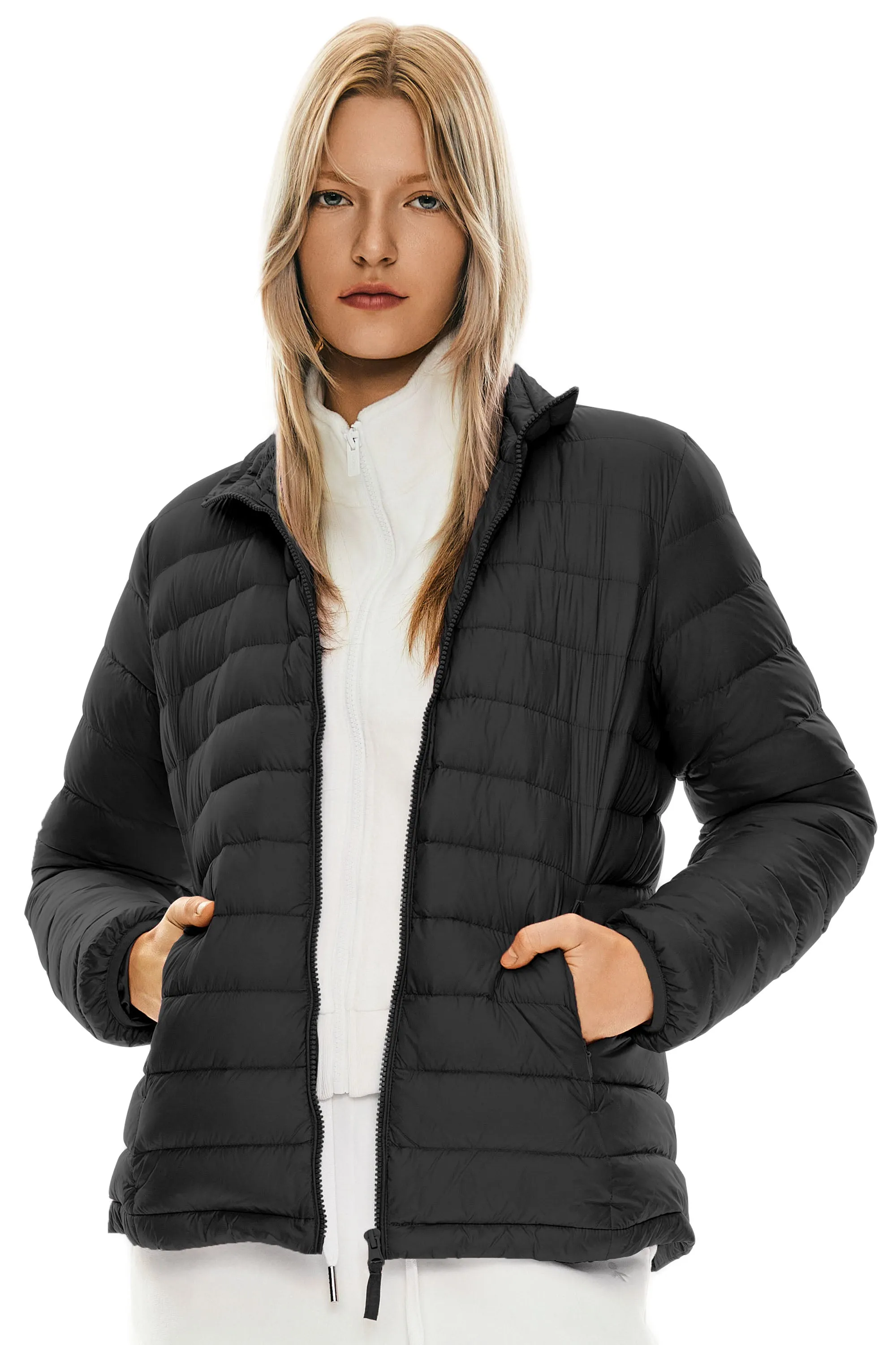Comfortable lining Quick Dry Fabric Lightweight Quilted Packable Down Jacket