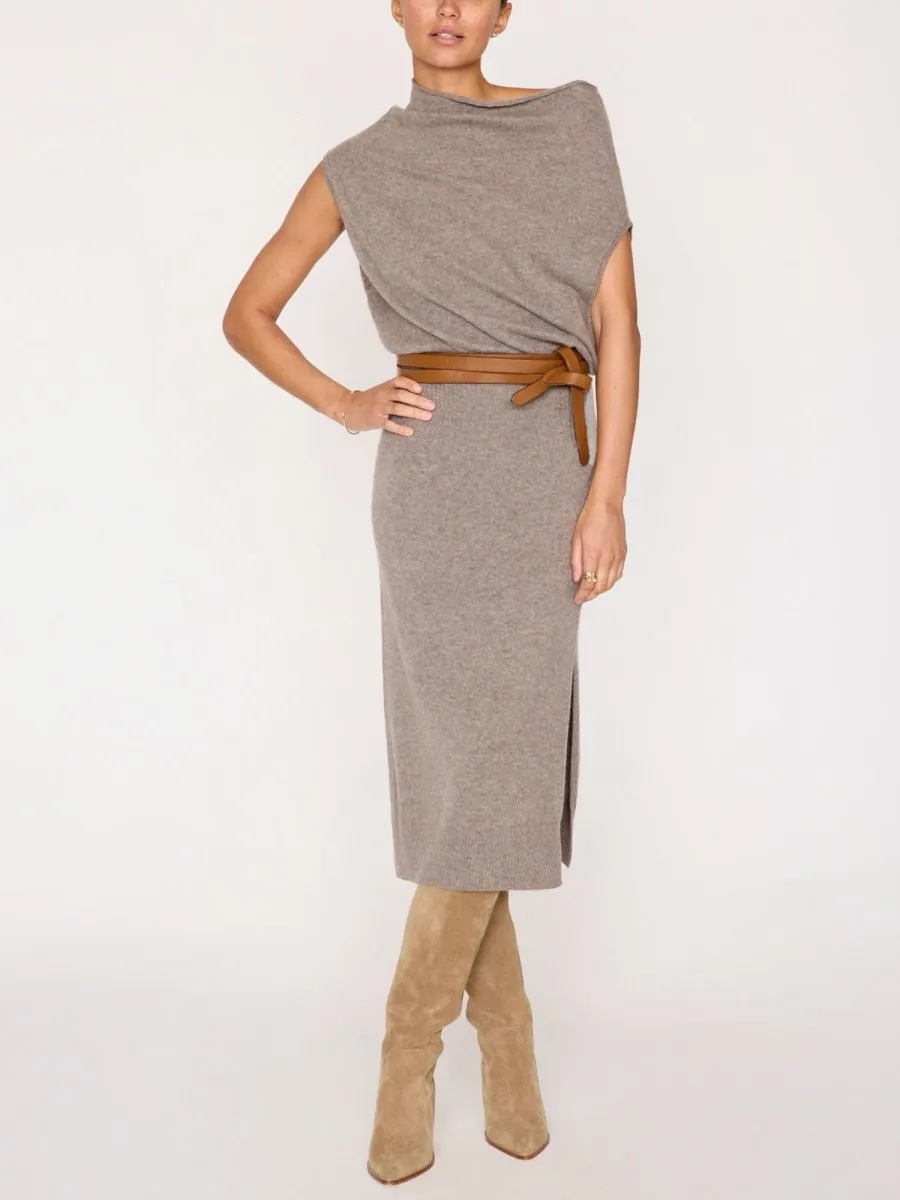 The Lori Sleeveless Cashmere Dress Warm Undertone