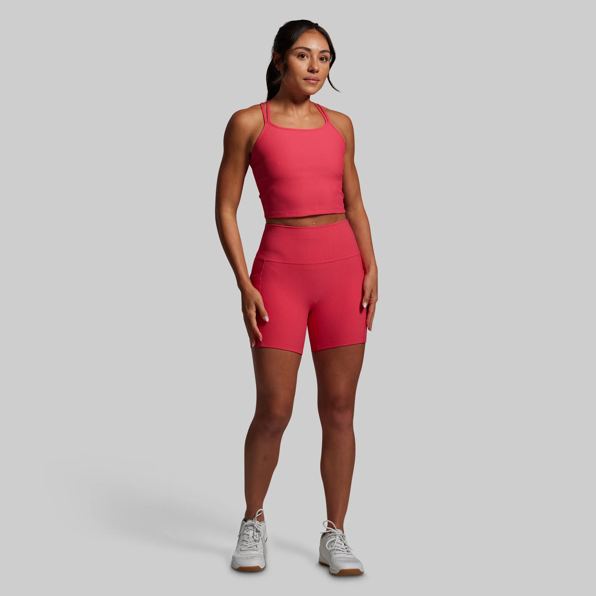 Limitless Sports Bra (Watermelon) Secure Support Green fitness wear