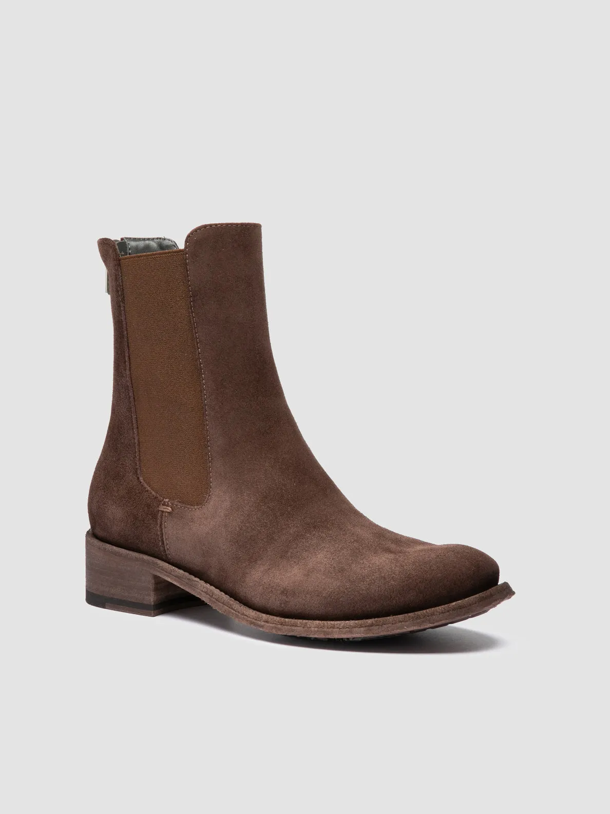 Shock Absorbing Winter Walker Comfort Wrap LISON 017 - Brown Suede Chelsea Boots