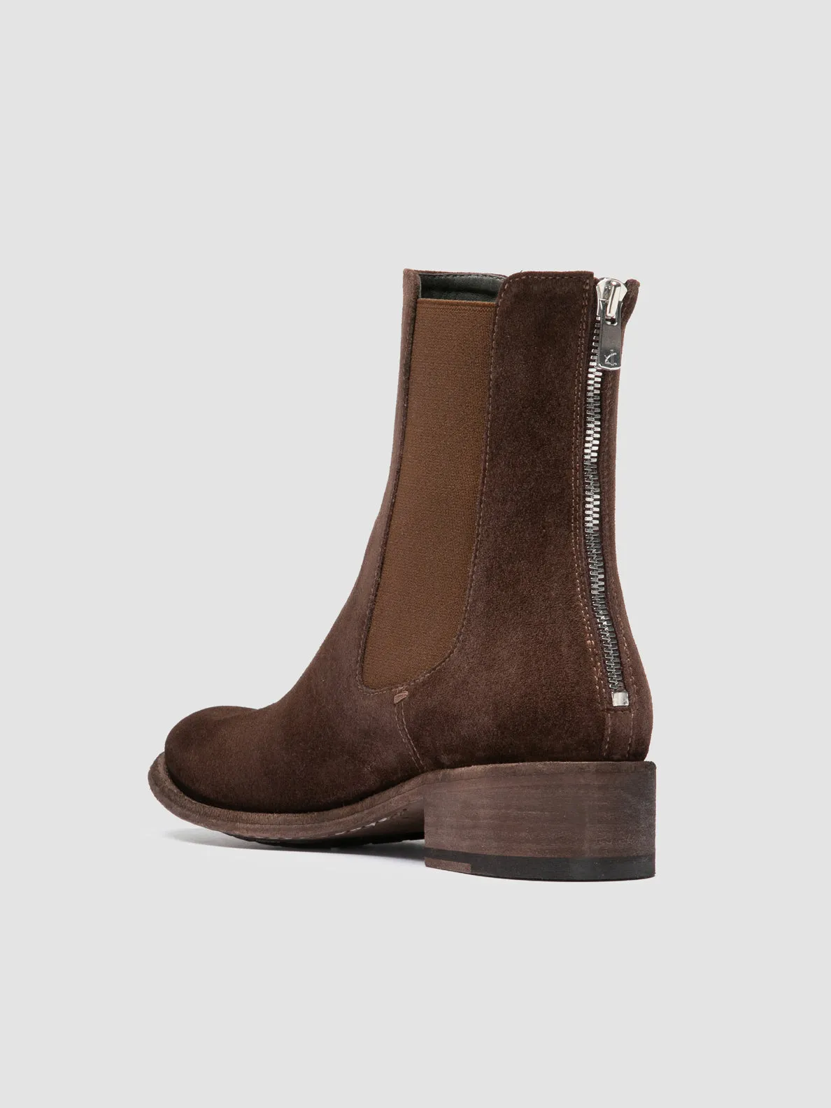 Reinforced Form Backcountry Camper LISON 017 - Brown Suede Chelsea Boots