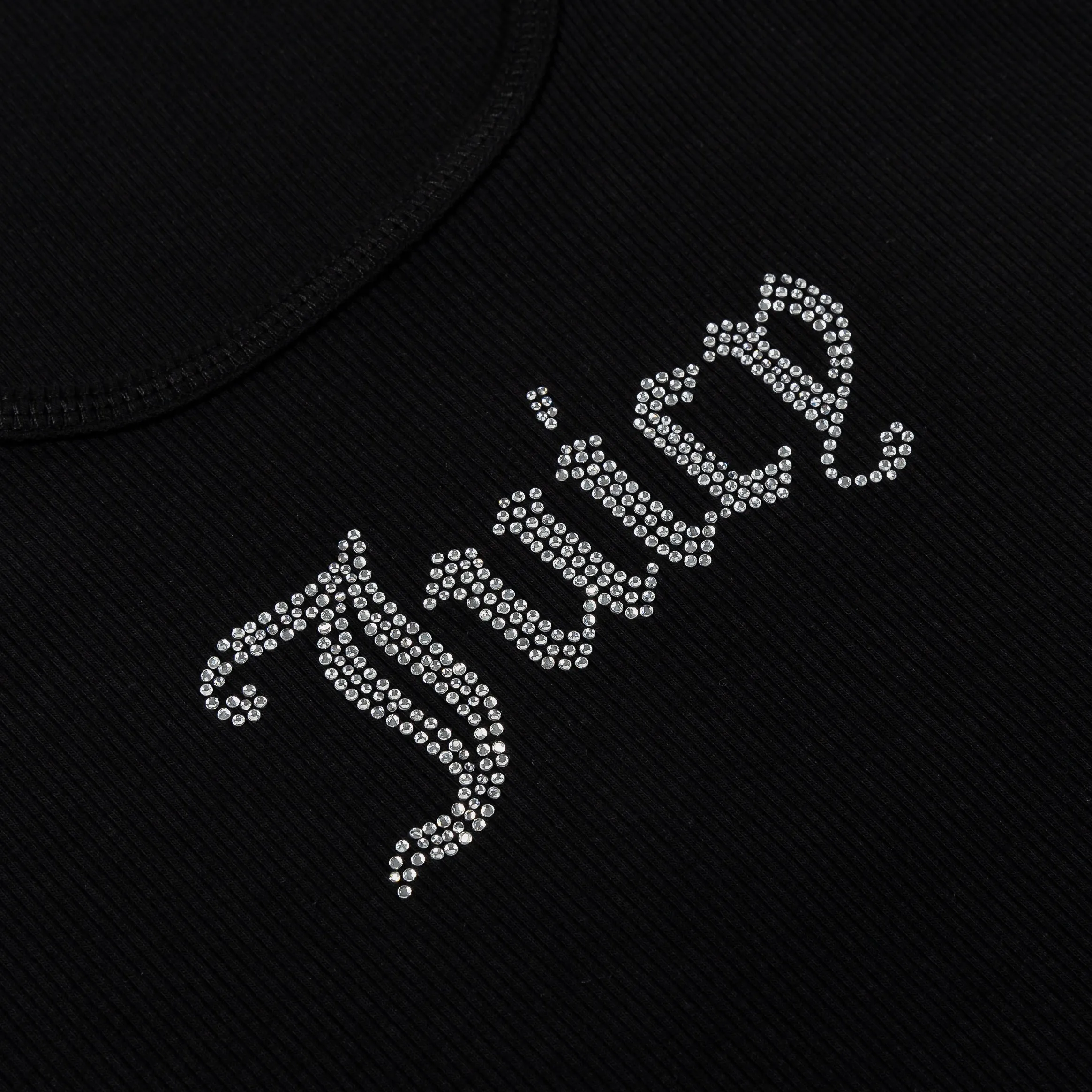 Formal Shirt Long Bling Top Womens Tank Top (Black)