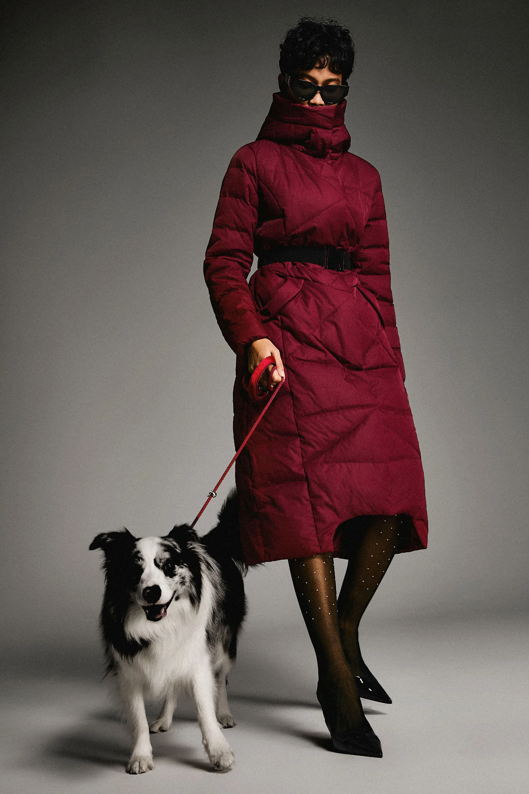 Long Maxi Down Coat with Hood Fashion Forward