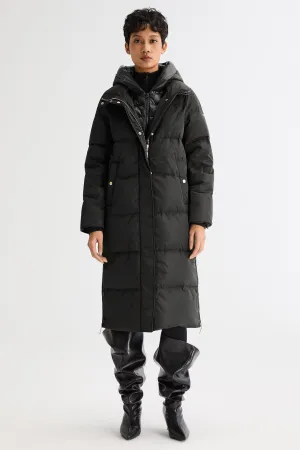Low Maintenance Fabric Long Maxi Puffer Thickened Down Jacket