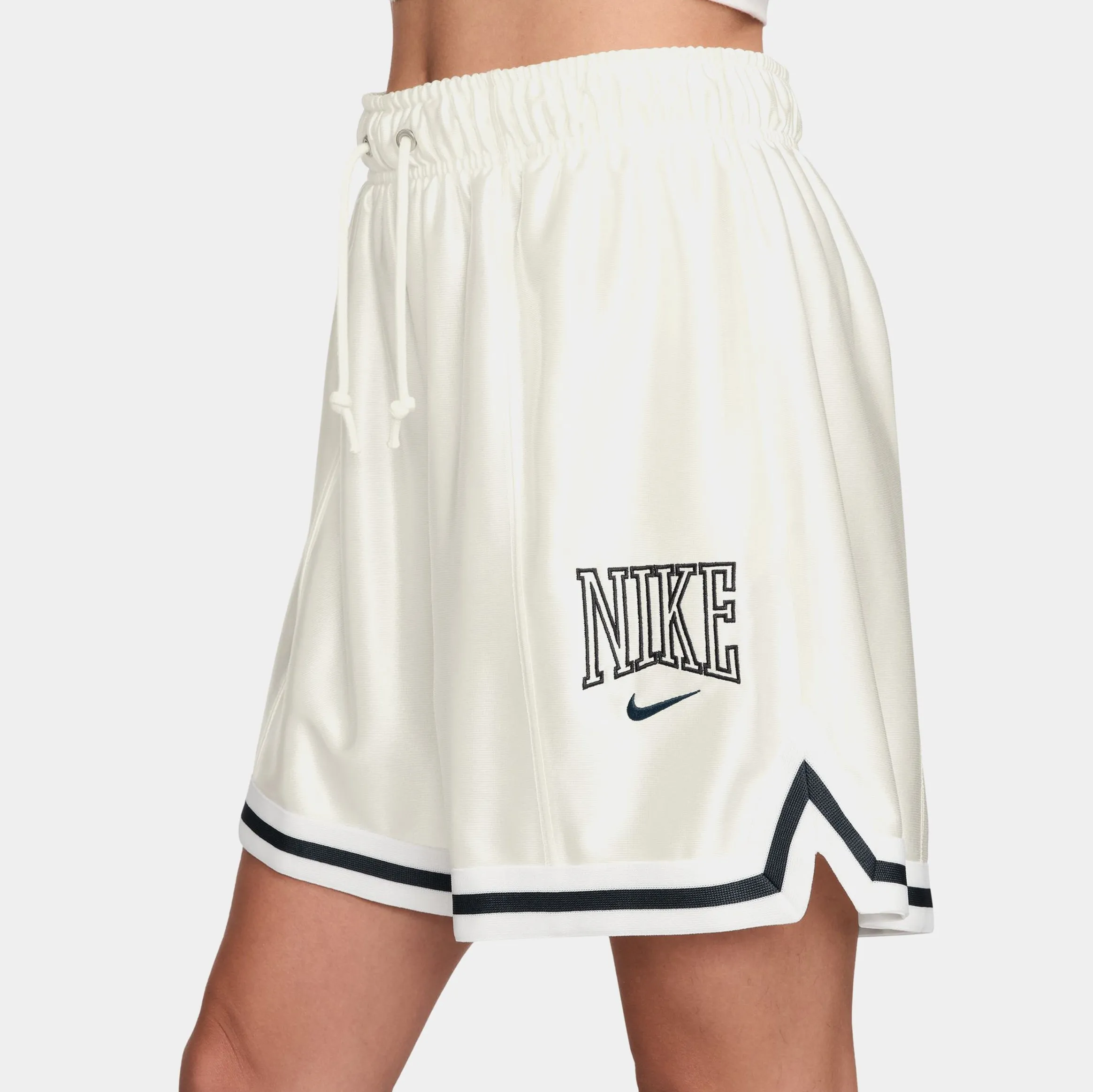 Clean Fabric Loose 6" Mid Rise Satin Womens Shorts (Sail/Armory Navy/Armory Navy)