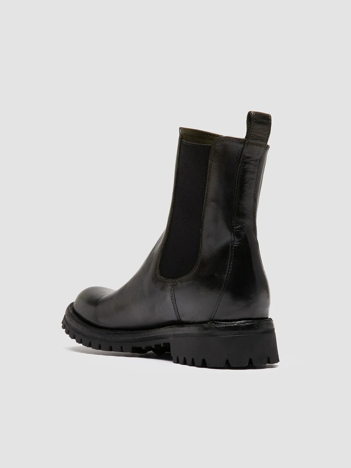 Padded Interior Windy Weather Move Free LORAINE 004 - Black Leather Chelsea Boots