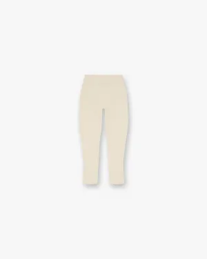 Cable Stitch Smart Style Louie Capri - Off White