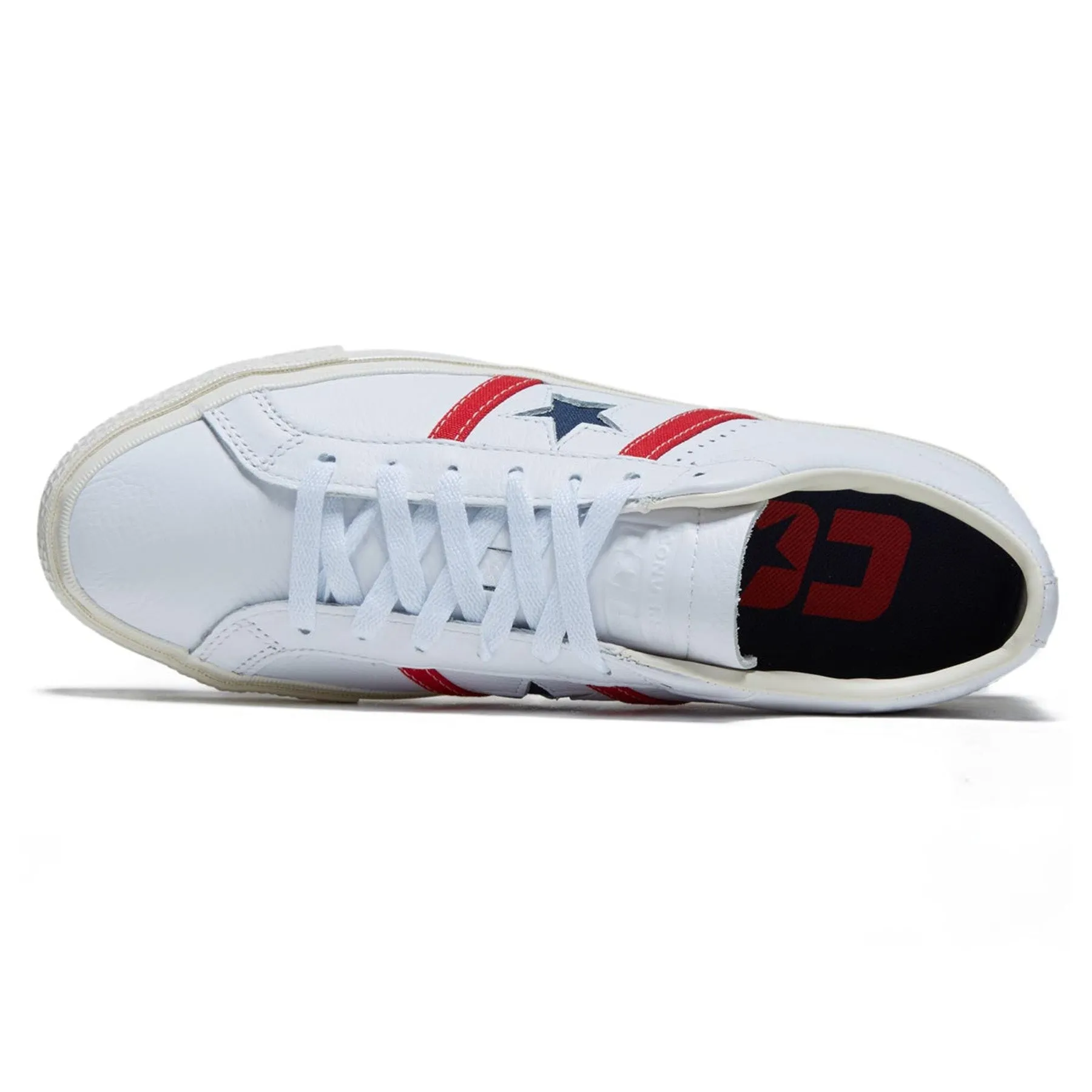 Converse CONS One Star Academy Pro OX White/Red/Blue Tread Support