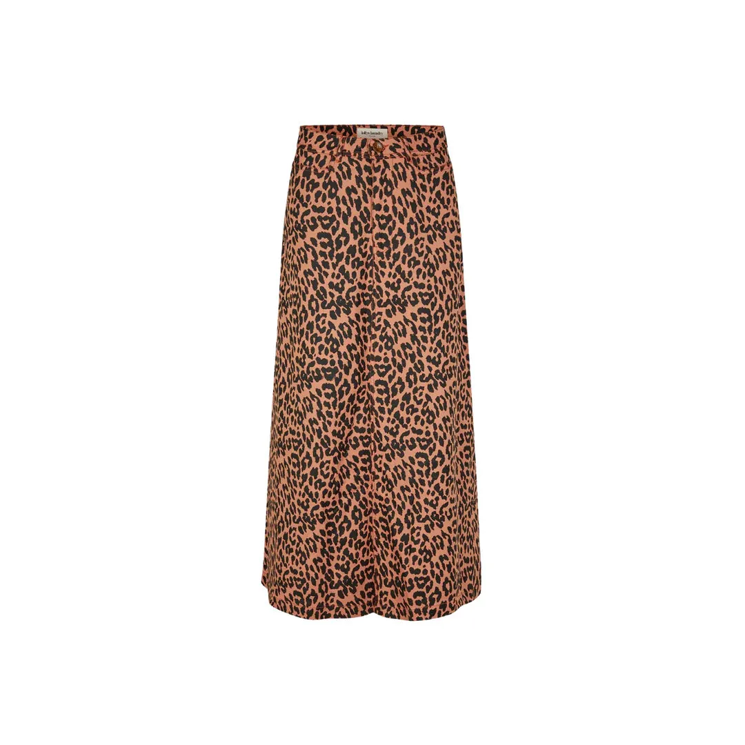 LunaLL Maxi Skirt (Leopard Print) HighNeckStyle Zero Core