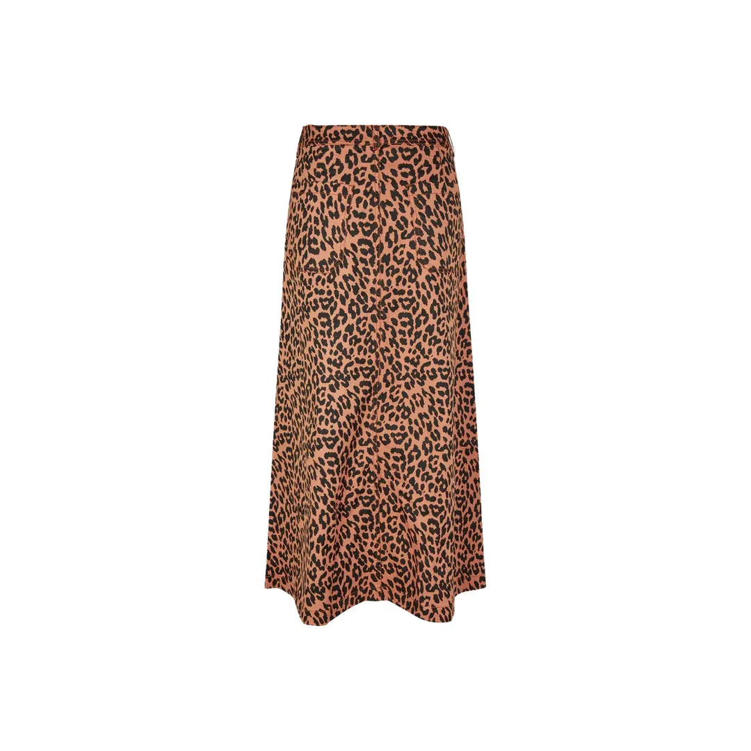 LunaLL Maxi Skirt (Leopard Print) Antibacterial lining StainResistant Fabric