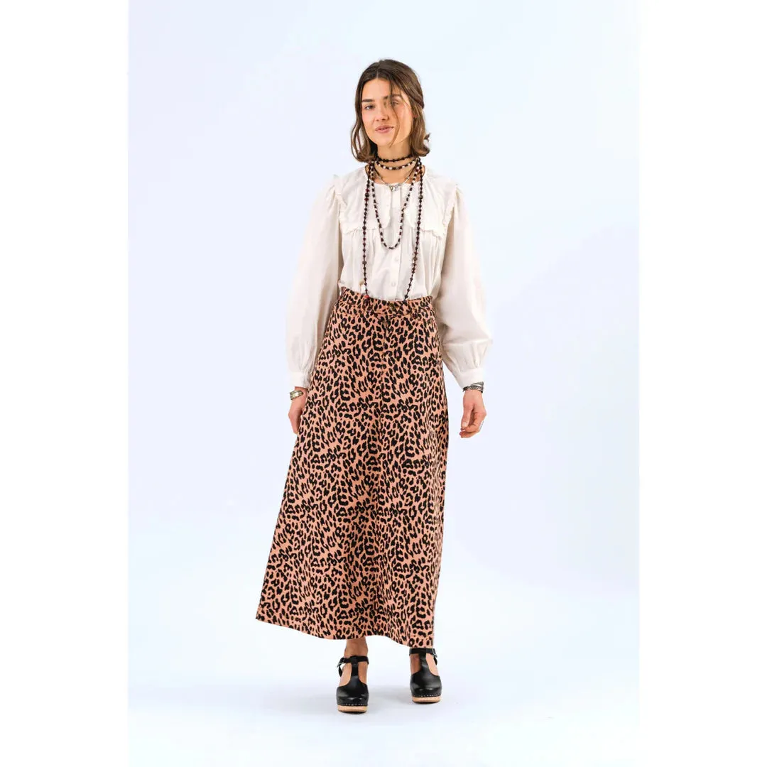 LunaLL Maxi Skirt (Leopard Print) Adjustable Hem