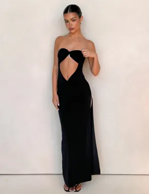 GRAZIA DRESS - BLACK Layered Comfort