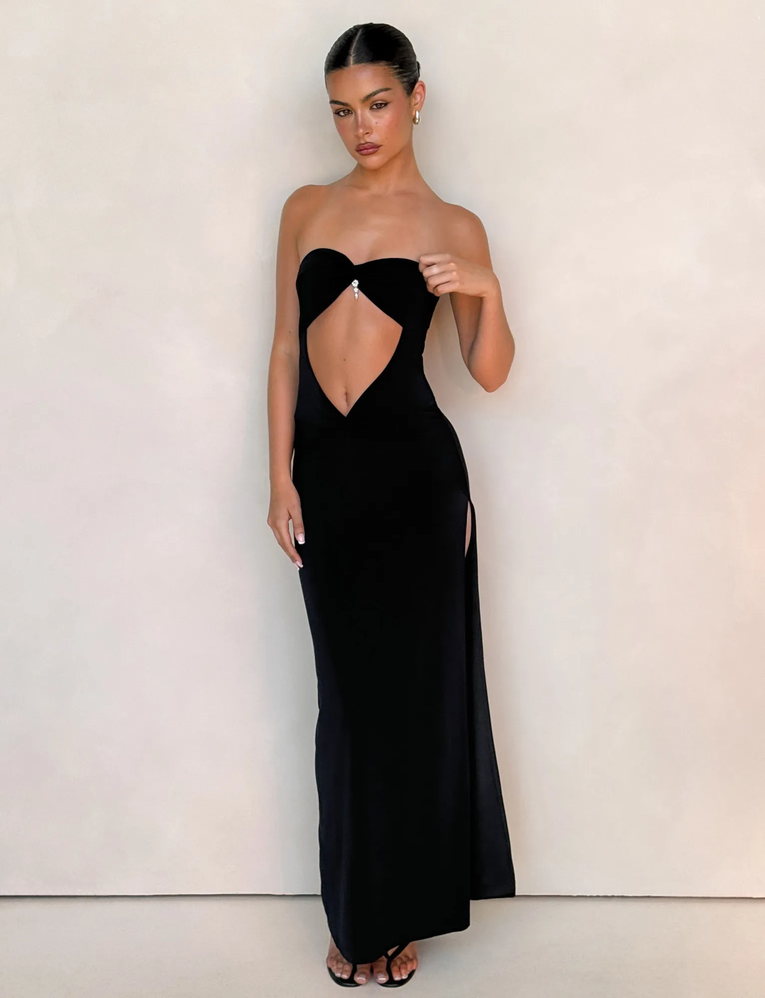 GRAZIA DRESS - BLACK Layered Comfort