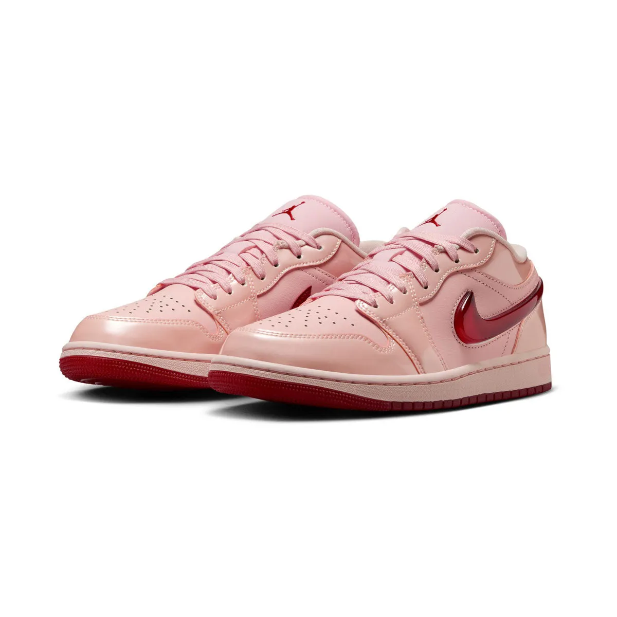 Air Jordan 1 Low SE 'Patent Valentine's Day' Women's Shoes Sweat Resistant Standing Workers