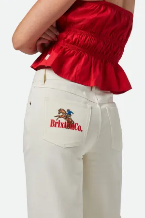 Timeless Comfort NonIrritatingSeams Margo Cropped 5-Pocket Pant - Off White