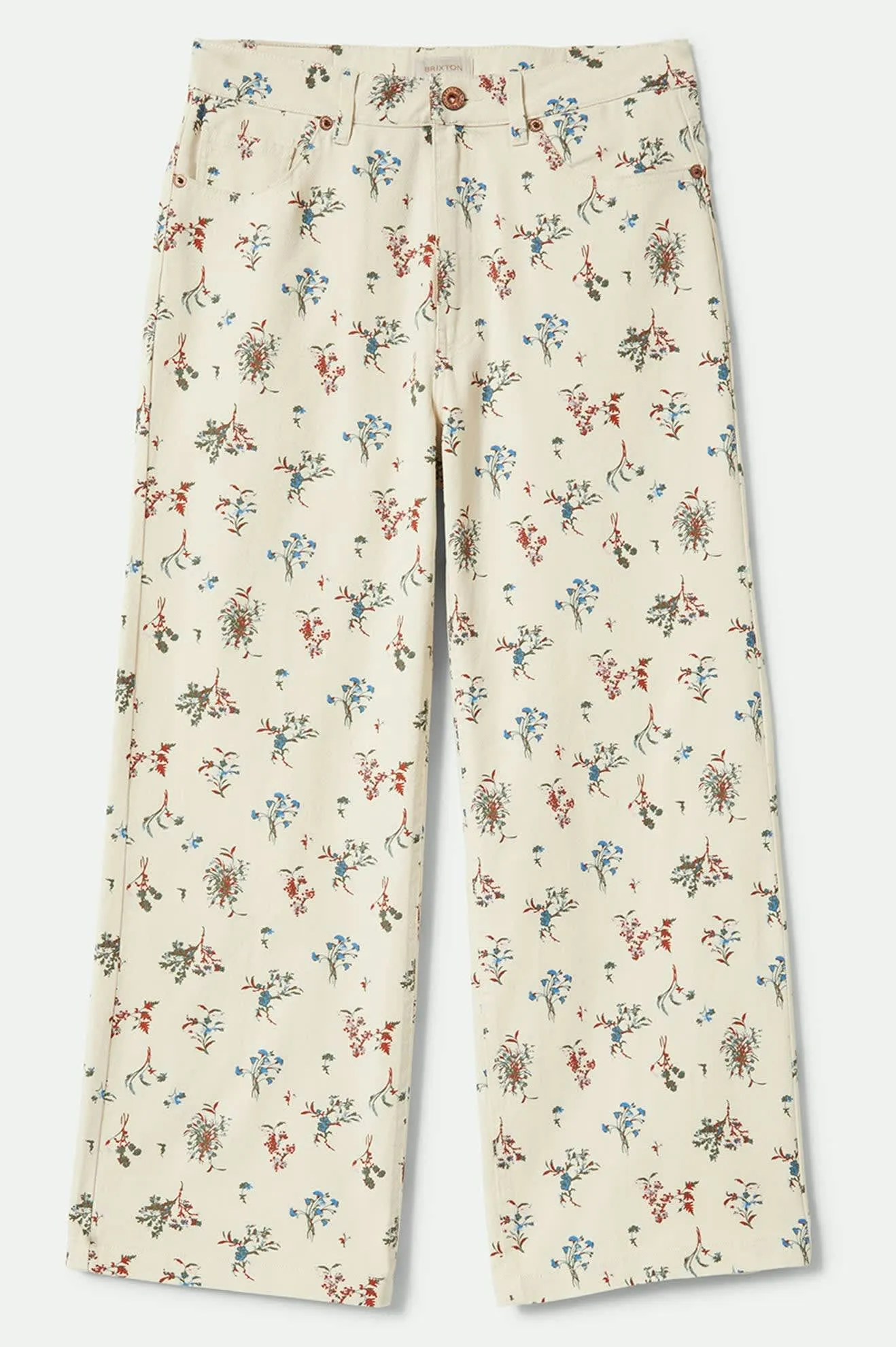 Margo Cropped 5-Pocket Pant - Whitecap Casual Wearable Wide fit