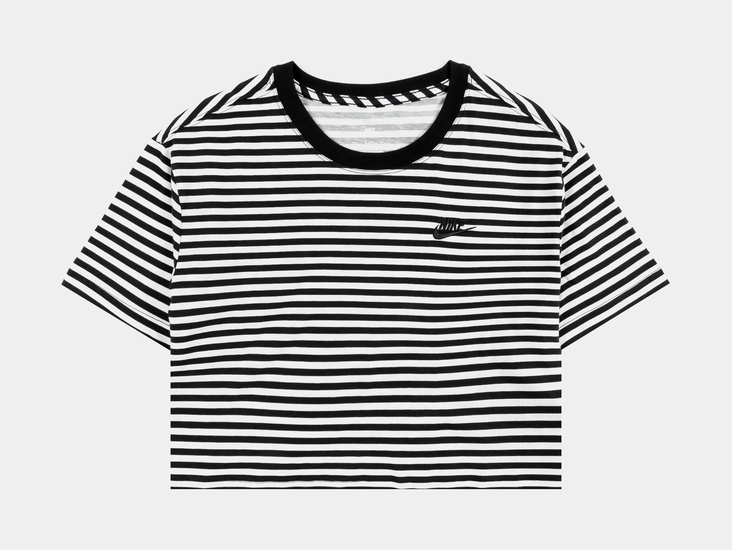 All weather Peace Glow NSW Essential Crop Womens Short Sleeve Shirt (Black/White)