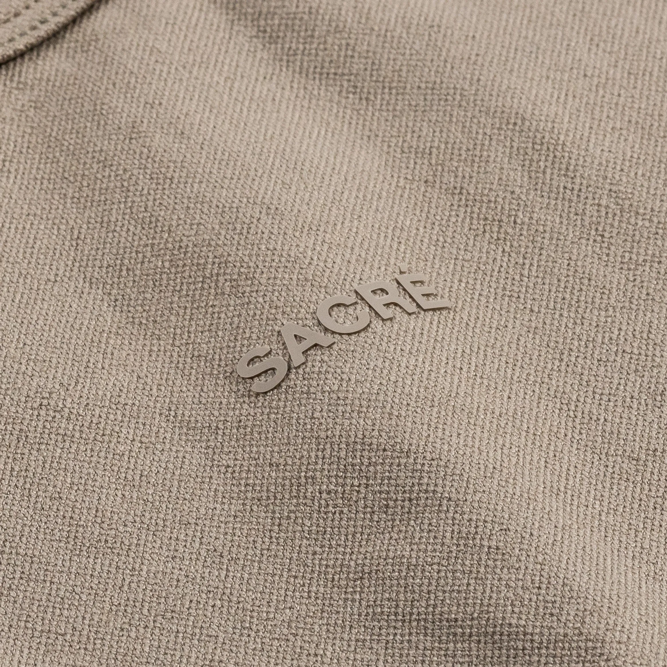 Formal Shirt Evening Chic Stacia Rashguard Crop Womens Short Sleeve Shirt (Brown)