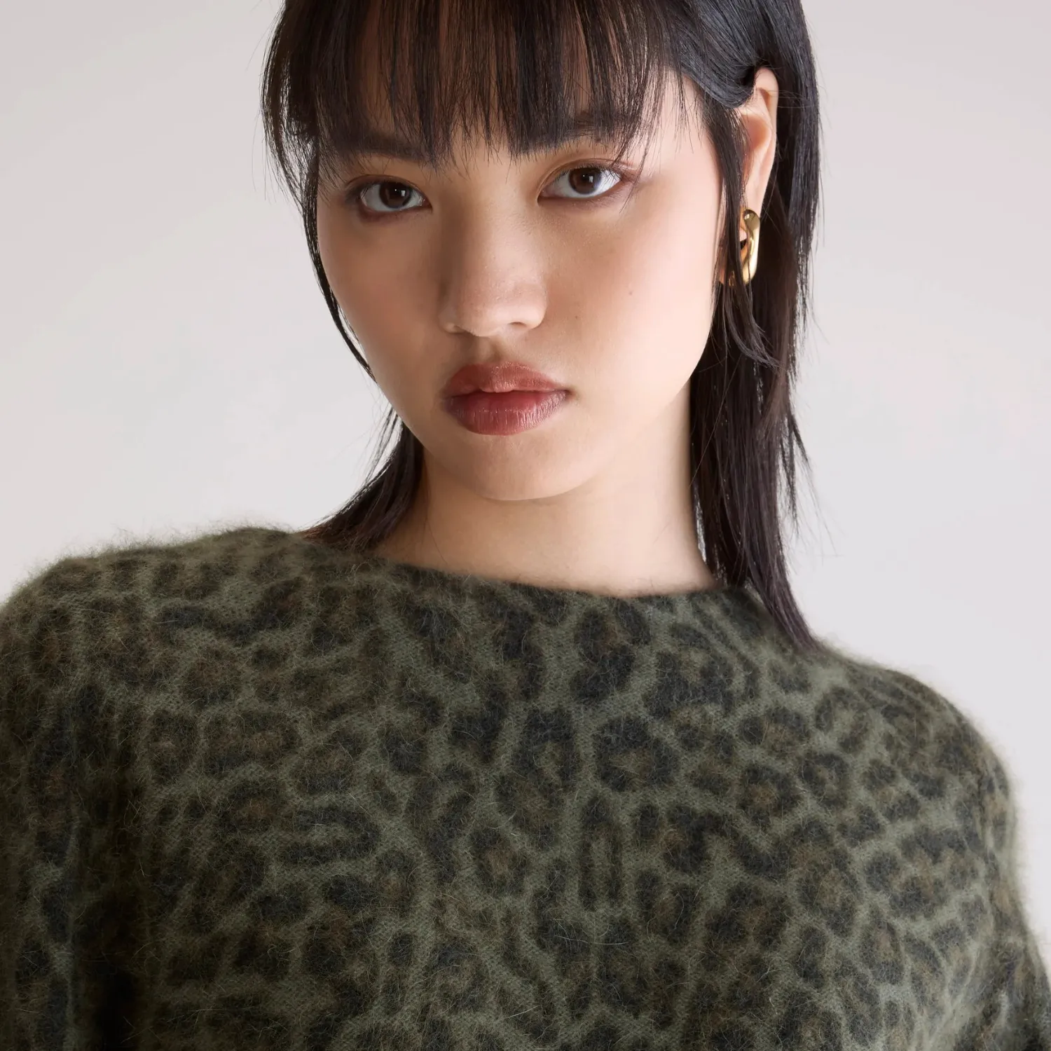 Dioal Leopard Print Sweater (Combo C) Fashion Layering
