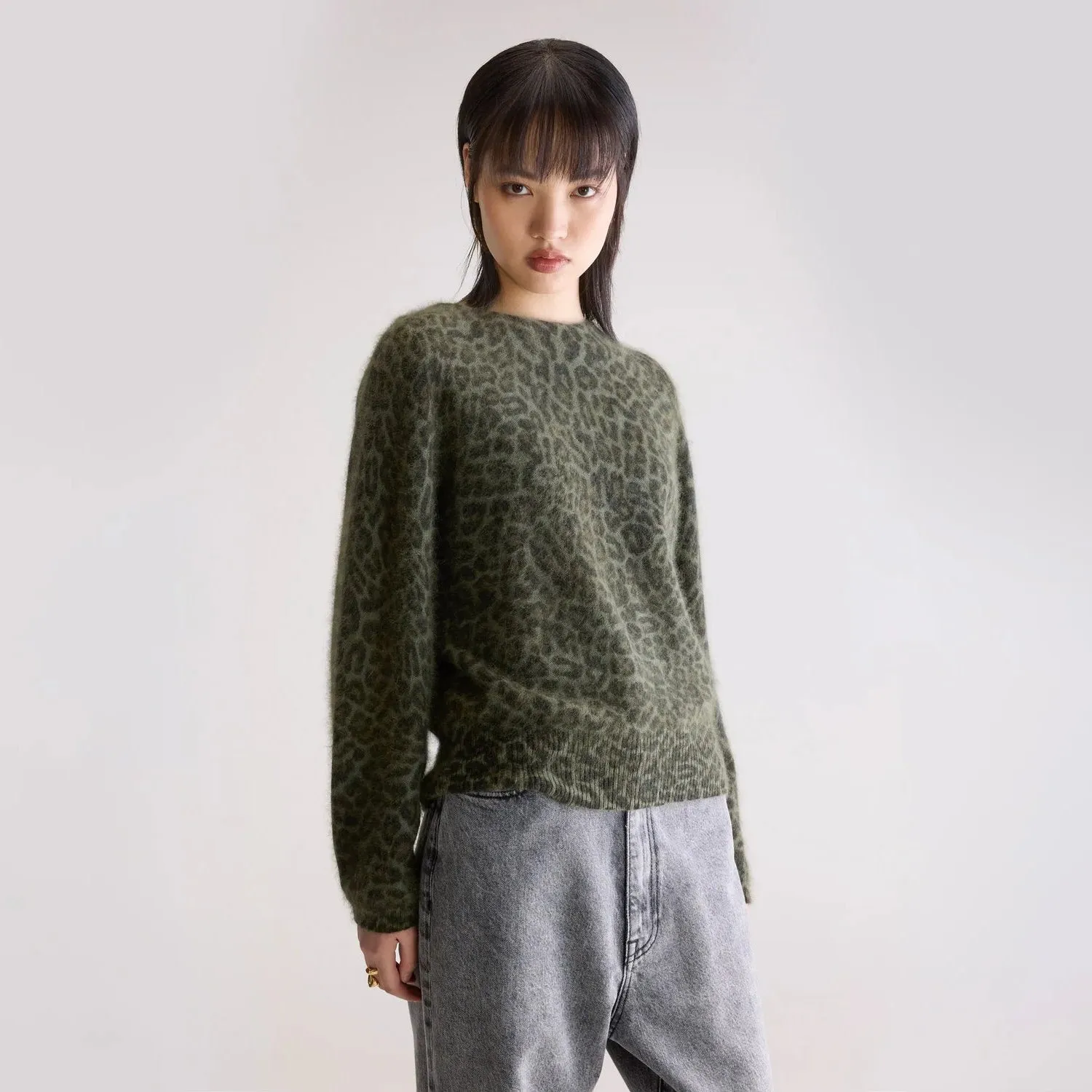 Dioal Leopard Print Sweater (Combo C) Cozy Coverage Semi Formal