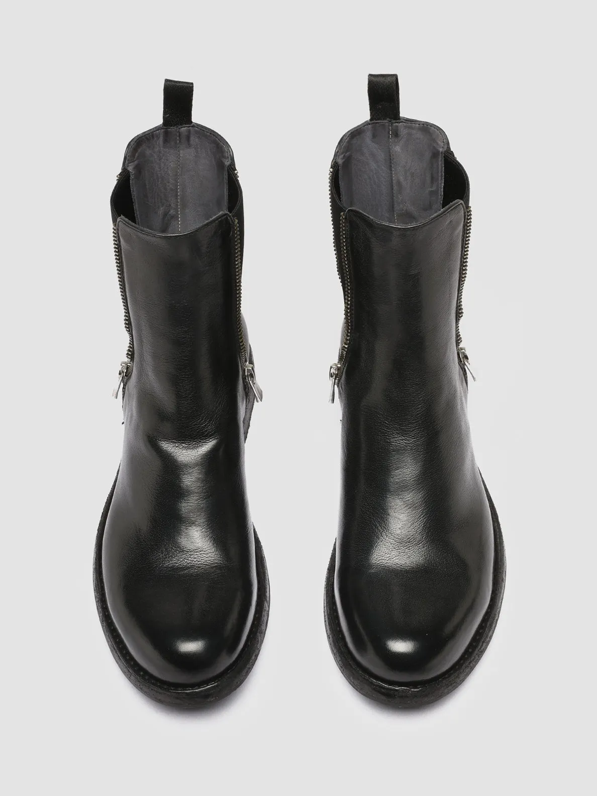 High Traction Rainy Days LEGRAND 227 - Black Leather Chelsea Boots
